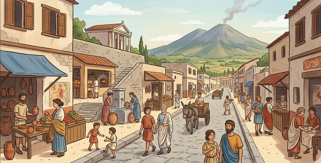 Kehidupan Sehari-hari di Pompeii Sebelum Amukan Vesuvius: Potret Zaman Kuno yang Membeku dalam Waktu